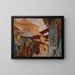 Smyrna Bazaar Painting - Jan Cybis — framed artwork on a wall