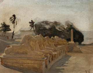 Temple of Amon-Rê's Sphinx Alley in Karnak - Jan Cybis — artwork view