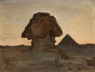 Sphinx au clair de lune, du voyage en Égypte - Jan Cybis — artwork view