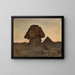 Sphinx au clair de lune, du voyage en Égypte - Jan Cybis — framed artwork on a wall