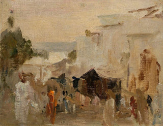 Rue à Udaipur lors du voyage en Inde - Jan Cybis — artwork view