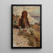 Tartat Gurzuf painting from the Crimea trip - Jan Cybis — framed artwork on a wall