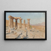 Temple of Apollo and Mount Parnassus at Corinth From the Greece trip - Jan Cybis — framed artwork on a wall