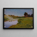 La nuit blanche La rivière Ushakovka - Jan Cybis — framed artwork on a wall