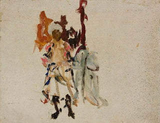 Croquis d'un habitant de Boukhara lors du voyage en Turkestan - Jan Cybis — artwork view