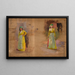 Two sketches of Tatar women from the Crimea trip - Jan Cybis — framed artwork on a wall