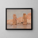 Two statues from the journey in Egypt - Jan Cybis — framed artwork on a wall