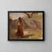 Hindu girl from Udaipur during the journey in India - Jan Cybis — framed artwork on a wall