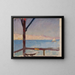 View of Constantinople from the ship during the trip to Constantinople - Jan Cybis — framed artwork on a wall