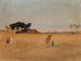 View of the pyramids at dusk from the journey in Egypt - Jan Cybis — artwork view