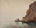 View of the sea and a rock from the journey in Turkestan - Jan Cybis — artwork view