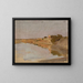 Water landscape of the journey in India - Jan Cybis — framed artwork on a wall
