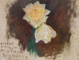 White Roses Painting - Jan Cybis — artwork view