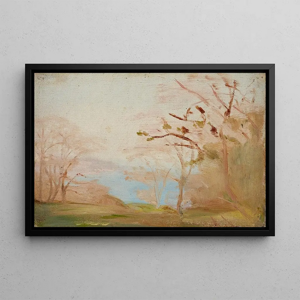 Spring in Yalta - Jan Cybis — framed artwork on a wall