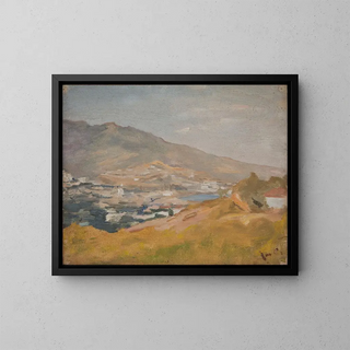 Yalta, the cycle of the journey in Crimea - Jan Cybis — framed artwork on a wall