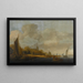 River landscape painting - Jan Coelenbier — framed artwork on a wall