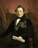 Portrait painting of Coenraad van Hulst actor and as president of the ArtsPromoting V. W. company in Amsterdam, named after founders Casper Vreedenberg and Jan van Well - Jan Cornelis van Rossum — artwork view