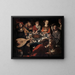 Les Noces de Cana - Jan Cornelisz Vermeyen — framed artwork on a wall