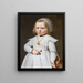 Portrait of a two-year-old girl - Jan Cornelisz van Loenen — framed artwork on a wall