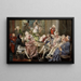 Courteous Company in a Salon - Jan Czesław Moniuszko — framed artwork on a wall