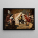 Duel dans une taverne - Jan Czesław Moniuszko — framed artwork on a wall