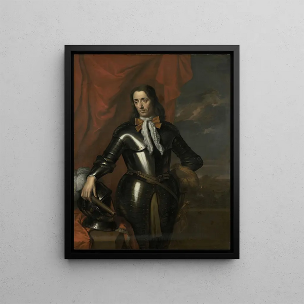 Isaac de l'Ostal de Saint-Martin around 1629-1696 painting, advisor of the Dutch East Indies and commander of the Batavia garrison - Jan de Baen — framed artwork on a wall