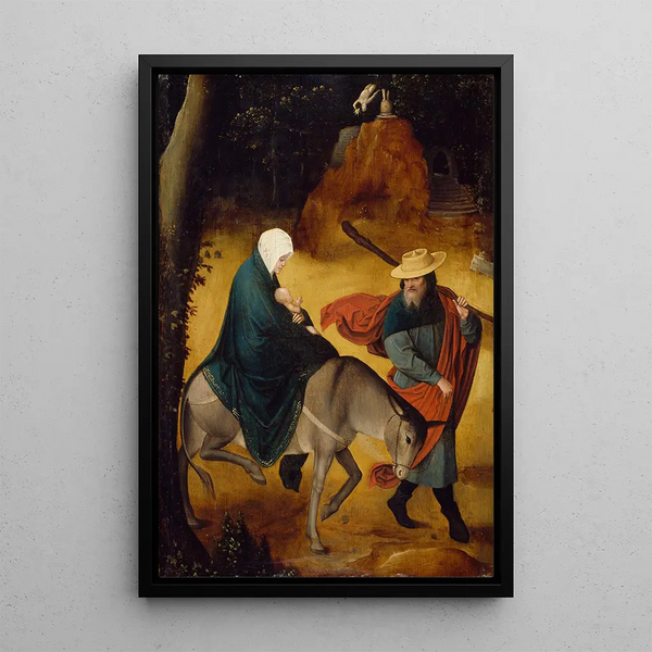 The Flight into Egypt - Jan de Beer — framed artwork on a wall