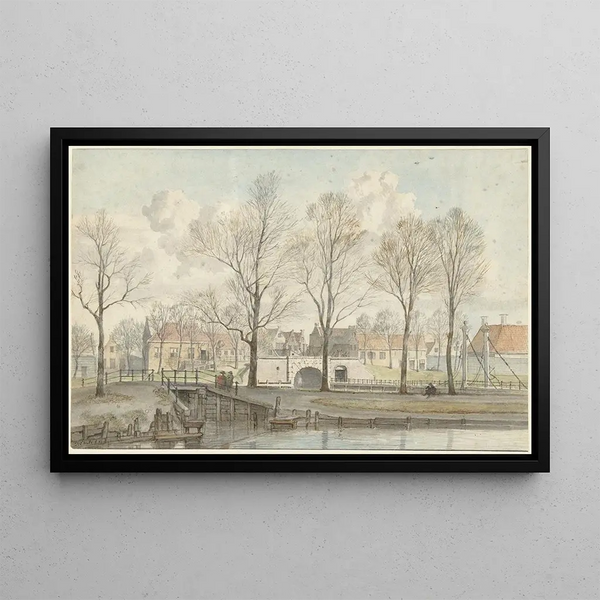The Lords' Gate in Leiden - Jan Ekels the Elder — framed artwork on a wall