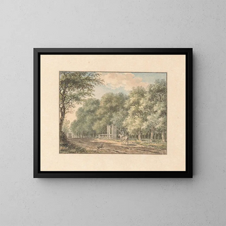 On the Path to Amstelveen - Jan Evert Grave — framed artwork on a wall