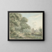 Promeneur sur la route d'Amstelveen - Jan Evert Grave — framed artwork on a wall