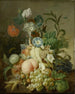 Still life with flowers and fruits - Jan Evert Morel — artwork view