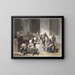 Religious service with girls - Jan Fabius Czn — framed artwork on a wall