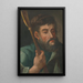 Saint Jean - Jan Fignowski painting — framed artwork on a wall