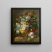 Flower painting in a vase - Jan Frans Eliaerts — framed artwork on a wall