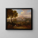Outside the city walls - Jan Frans van Bloemen — framed artwork on a wall