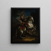L'électeur Johann Wilhelm von Pfalz-Neuburg à cheval - Jan Frans van Douven — framed artwork on a wall