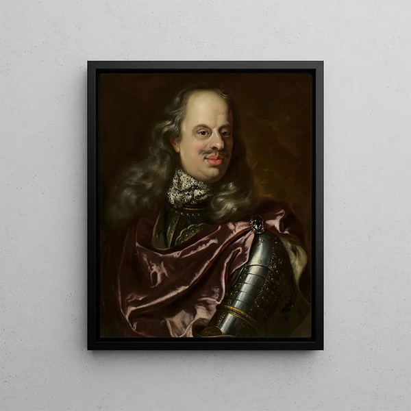 Portrait of Cosme III de Médicis - Jan Frans van Douven — framed artwork on a wall
