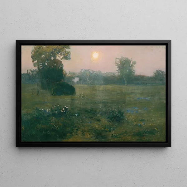 Moonrise - Jan Grzegorz Stanisławski — framed artwork on a wall