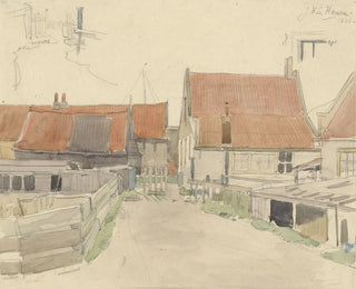 Houses in the Vinkenbuurt neighborhood in Amsterdam - Jan H.L. Hanau — artwork view