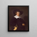 Portrait of a Man - Jan Hals — framed artwork on a wall