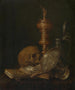 Vanité painting with bowl and presentation bowl - Jan Hendricksz van Zuylen — artwork view