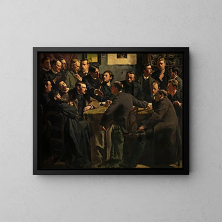 A Session of the Society of Arts Als Ik Kan - Jan Hendrik Luyten — framed artwork on a wall