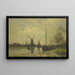 Navigable Waterway near the Baarsjes Amsterdam - Jan Hillebrand Wijsmuller — framed artwork on a wall
