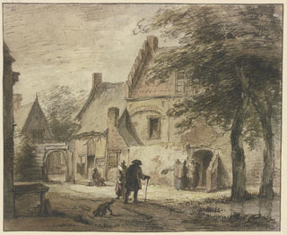 fering with multiple figures and a dog in the foreground - Jan Hulswit — artwork view