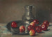 Still life with apples, plate, and pewter jug - Jan Ingenhousz — artwork view