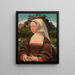 Portrait of an Unknown Woman - Jan Jansz Mostaert — framed artwork on a wall
