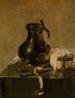 Still life with a pewter flask - Jan Jansz den Uyl — artwork view