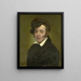 Self-portrait - Jan Kamphuijsen — framed artwork on a wall