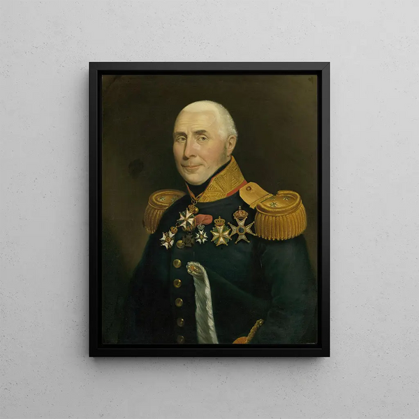 Gijsbertus Martinus Cort Heyligers 1770-1849 Lieutenant-General of Infantry - Jan Kieft — framed artwork on a wall