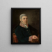 Portrait of the painter Augustyn Minasowicz's father - Jan Klemens Minasowicz — framed artwork on a wall